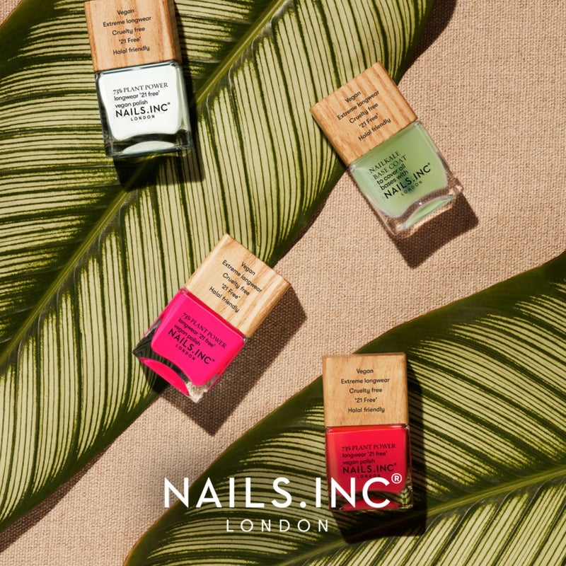 Nails Inc Plant Power, NailKale, Kale Extract, Base Coat, Glossy, No Chip, Long Lasting, Quick Dry, Air Dry, Professional Manicures & Pedicures, Fingernails & Toenails, Vegan Nail Polish, 0.47 Fl Oz - Image 5